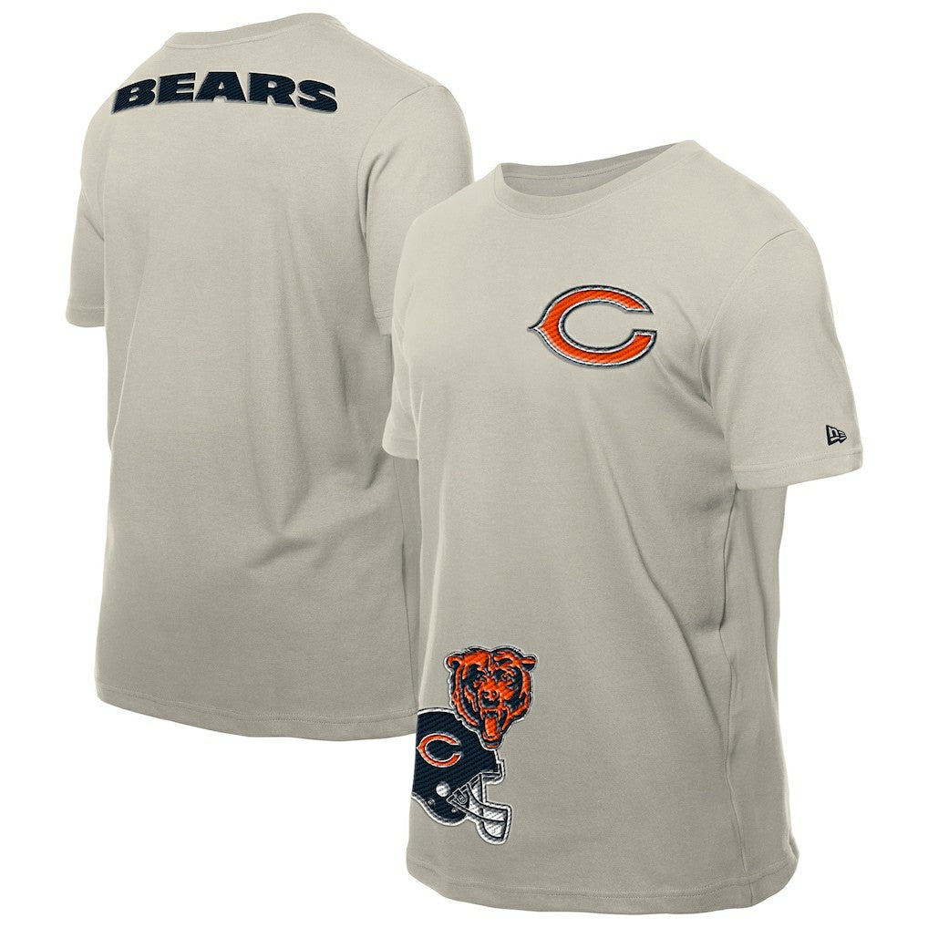 Chicago Bears New Era Multi Patch T-Shirt - Light Beige discount