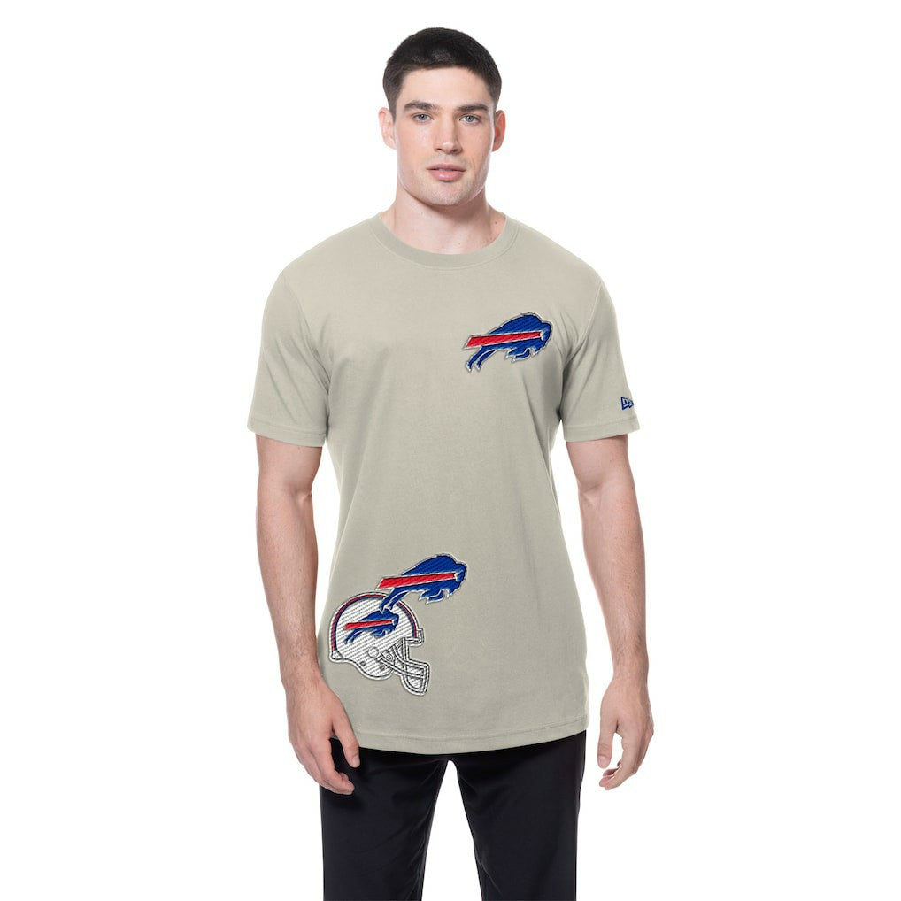 Buffalo Bills New Era Multi Patch T-Shirt - Light Beige sale