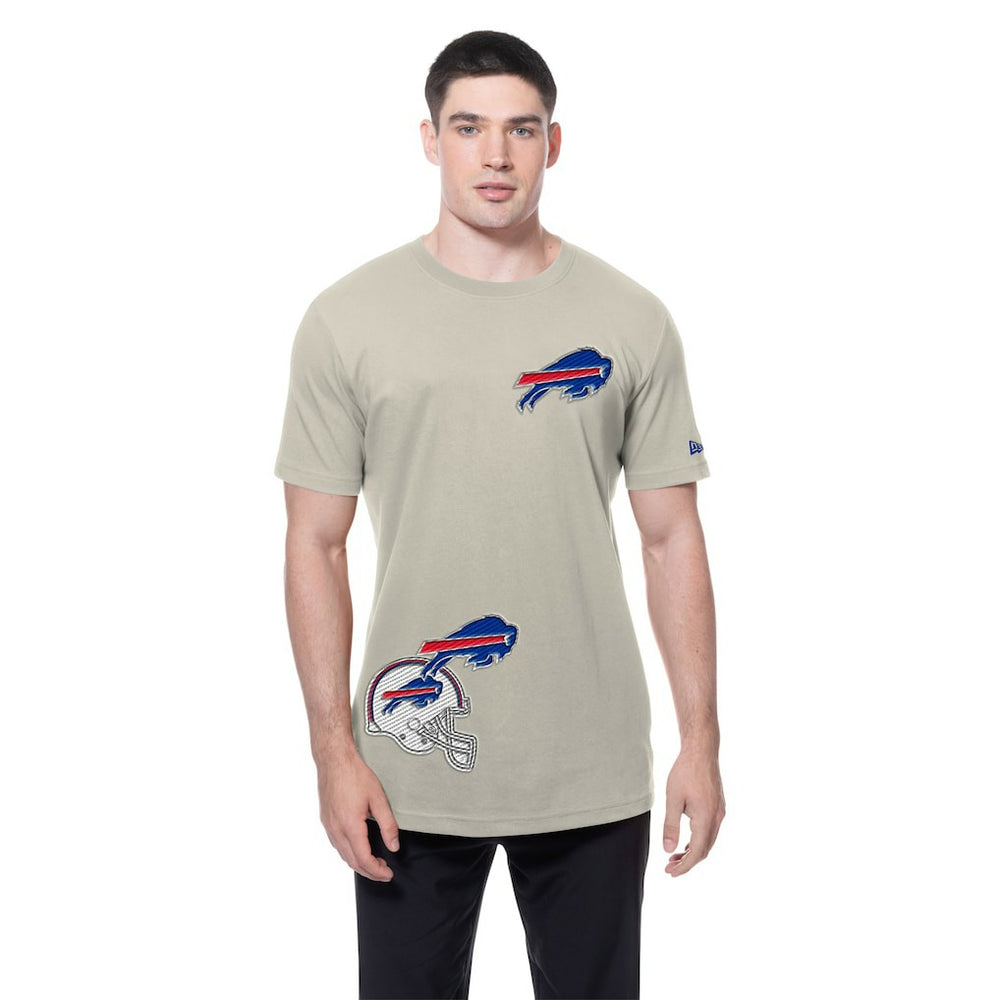 Buffalo Bills New Era Multi Patch T-Shirt - Light Beige sale