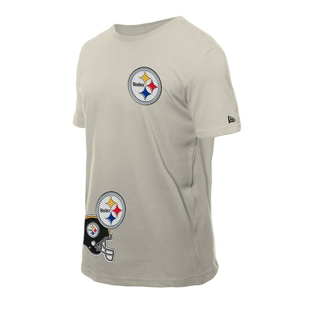 Pittsburgh Steelers New Era Multi Patch T-Shirt - Light Beige discount