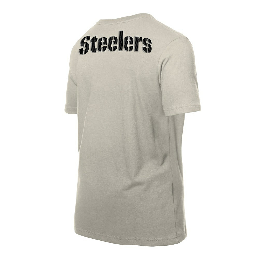 Pittsburgh Steelers New Era Multi Patch T-Shirt - Light Beige discount