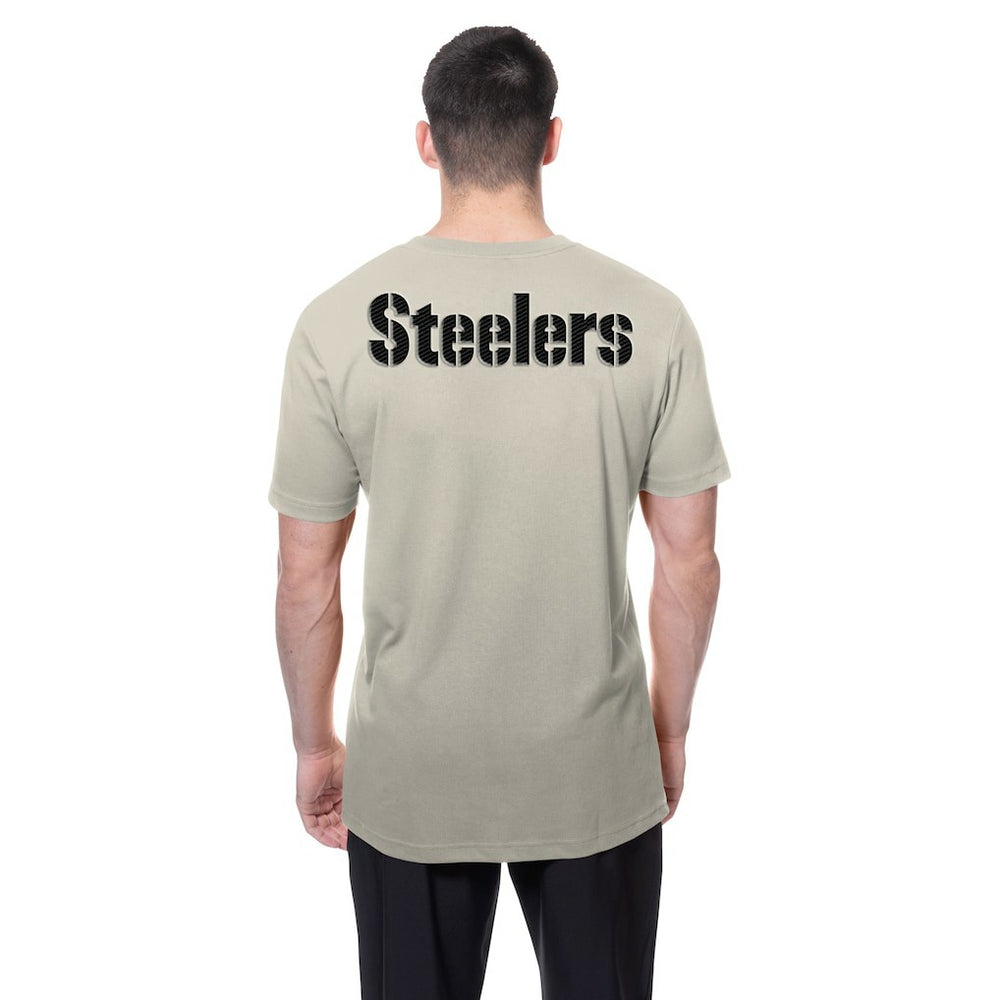 Pittsburgh Steelers New Era Multi Patch T-Shirt - Light Beige discount