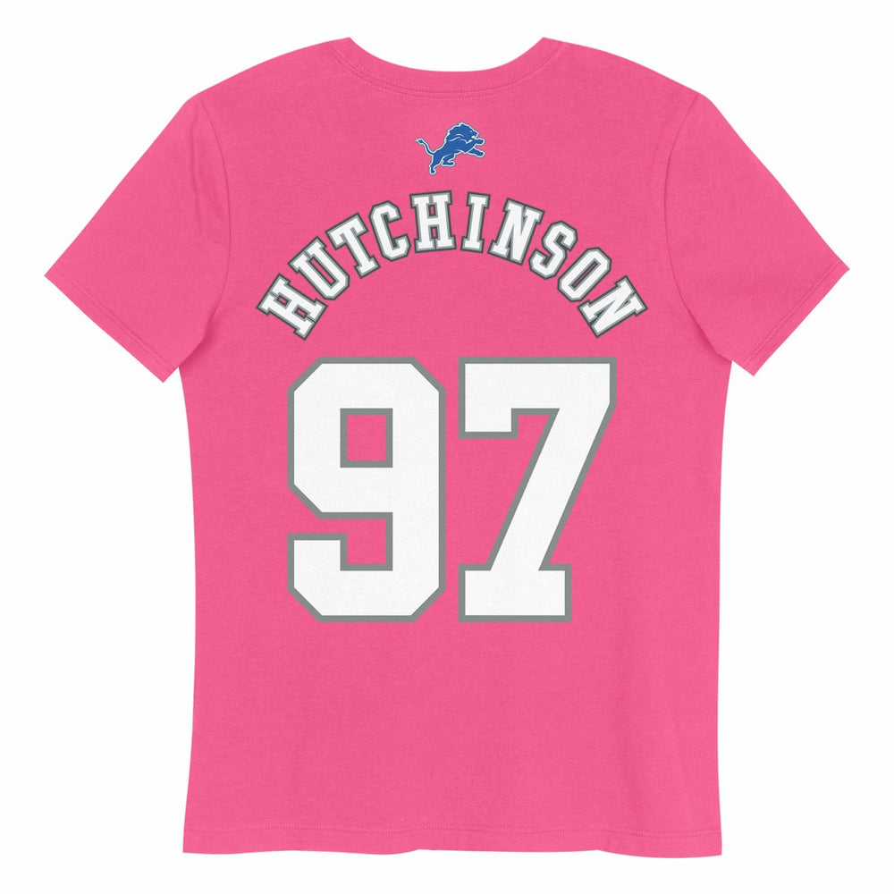Aidan Hutchinson Detroit Lions Girls Youth Player Name & Number T-Shirt - Pink cheap