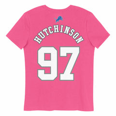 Aidan Hutchinson Detroit Lions Girls Youth Player Name & Number T-Shirt - Pink cheap
