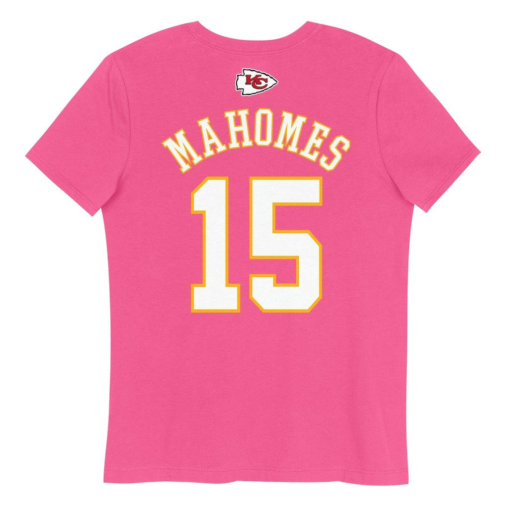 Patrick Mahomes Kansas City Chiefs Girls Youth Player Name & Number T-Shirt - Pink outlet