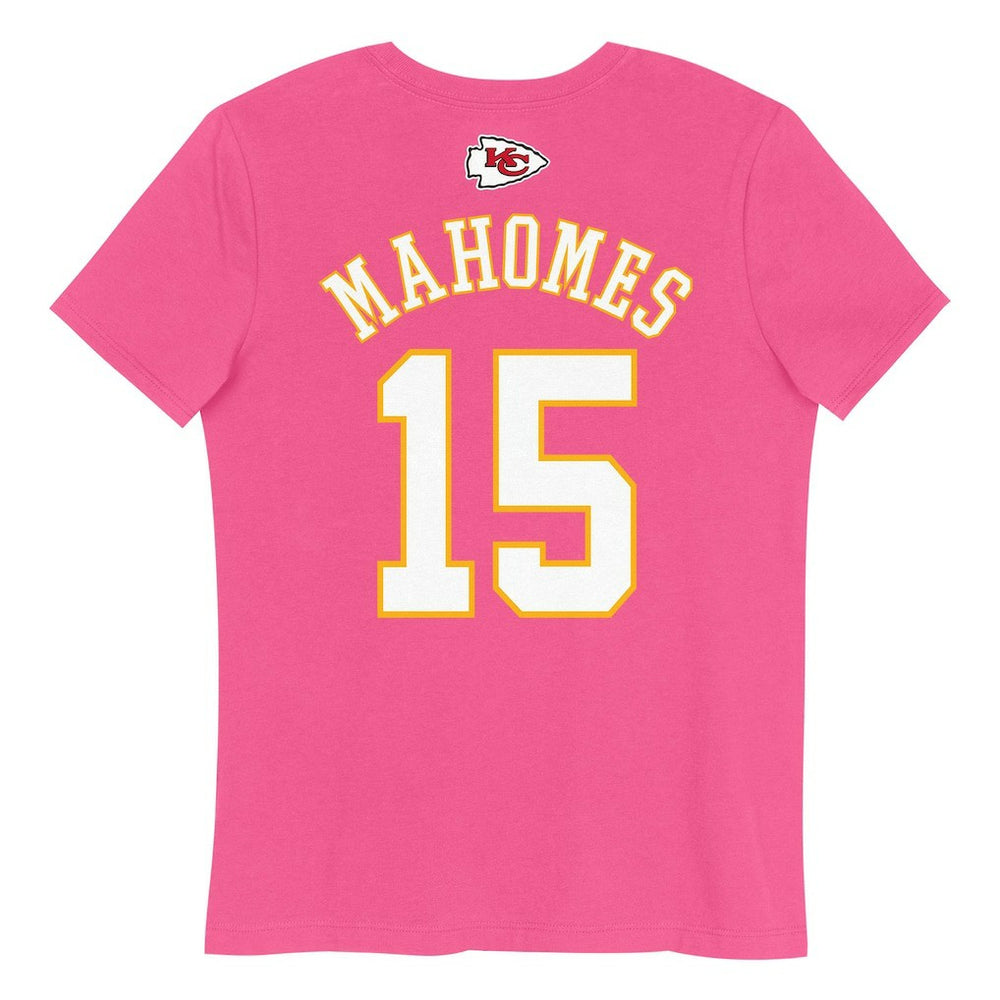 Patrick Mahomes Kansas City Chiefs Girls Youth Player Name & Number T-Shirt - Pink outlet