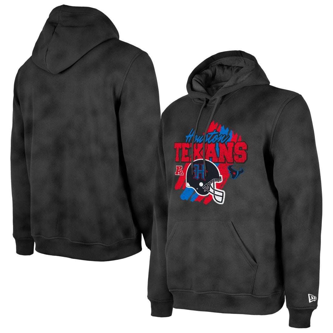 Houston Texans New Era Identity Helmet Enzyme Washed Pullover Hoodie - Black online