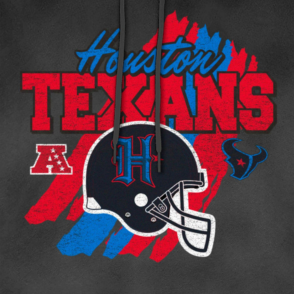 Houston Texans New Era Identity Helmet Enzyme Washed Pullover Hoodie - Black online