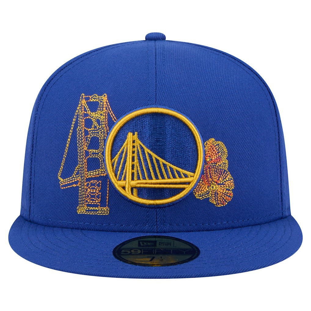 Golden State Warriors State Stitch 59FIFTY Fitted Hat sale - Royal online