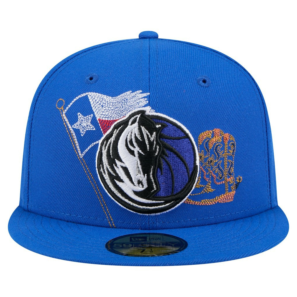 Dallas Mavericks State Stitch 59FIFTY Fitted Hat sale - Blue for sale