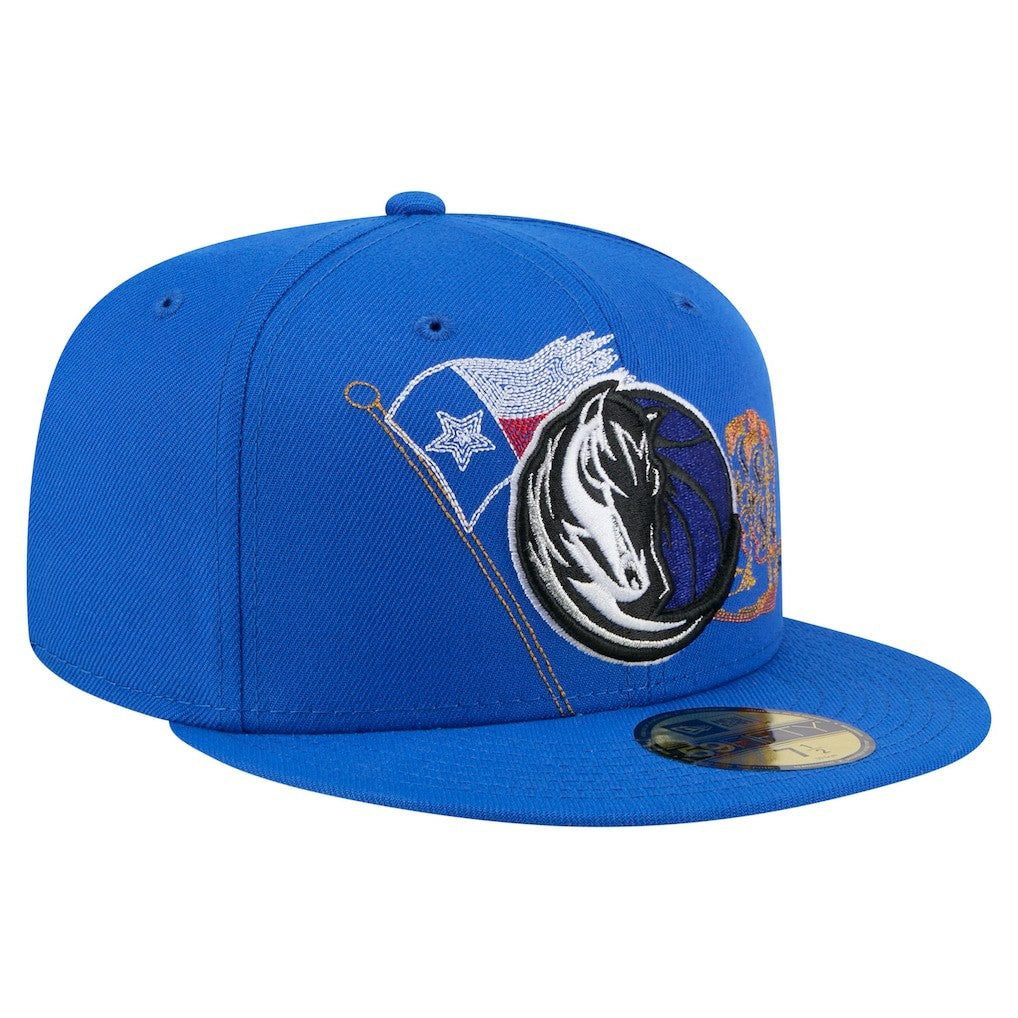 Dallas Mavericks State Stitch 59FIFTY Fitted Hat sale - Blue for sale