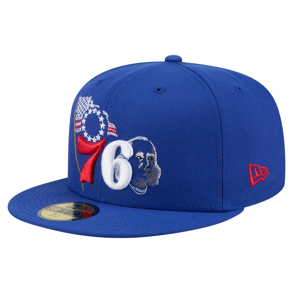 Philadelphia 76ers State Stitch 59FIFTY Fitted Hat - Royal outlet