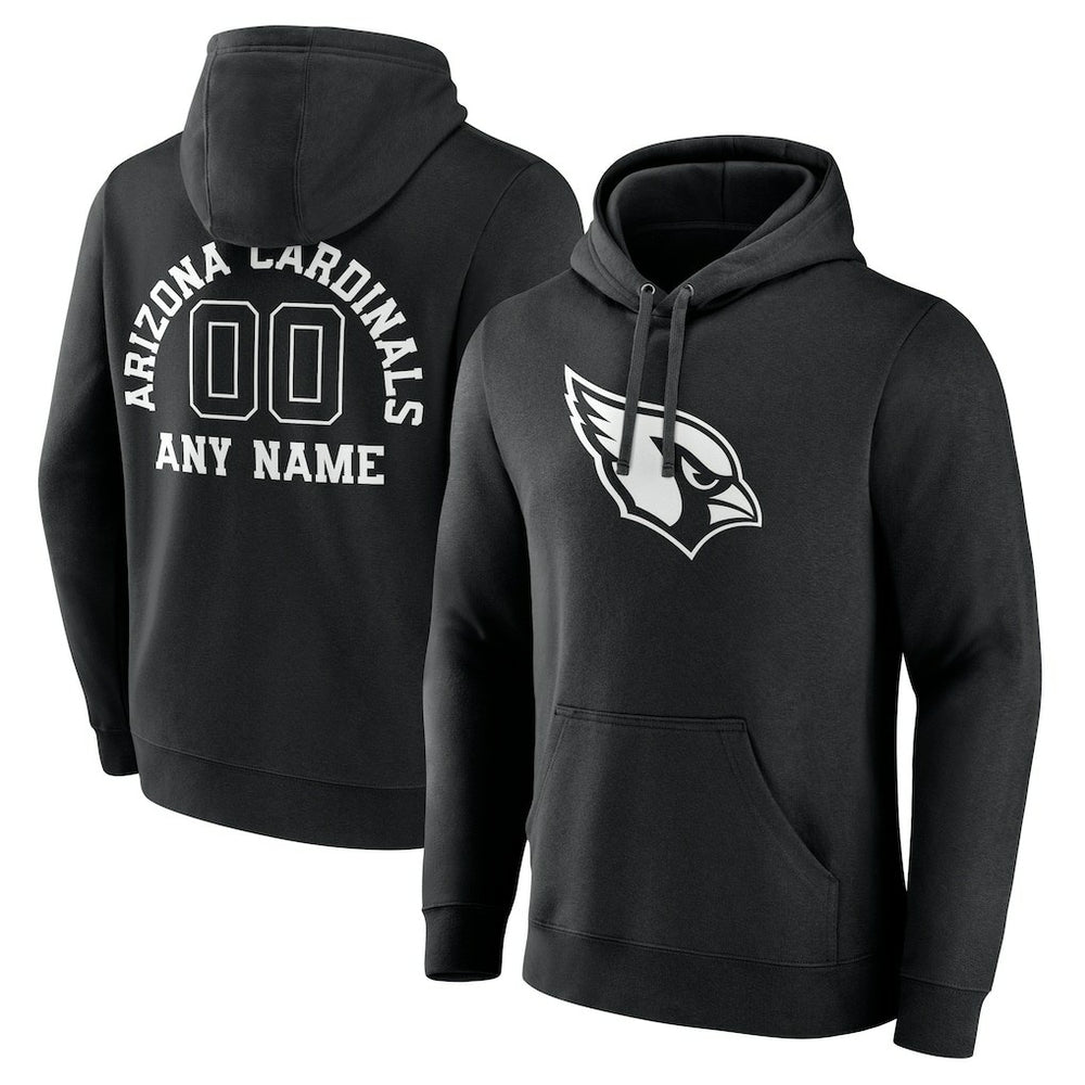 Arizona Cardinals Personalized Name & Number Pullover Hoodie - Black on sale