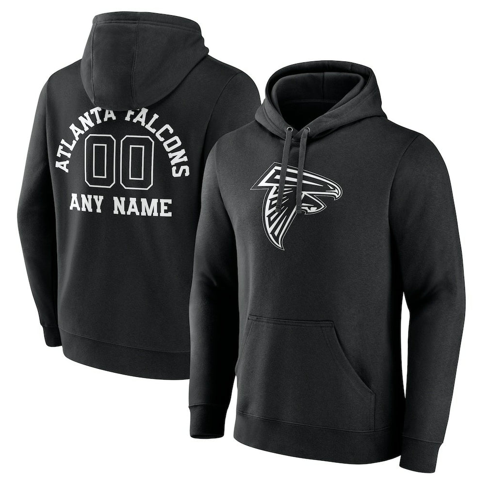 Atlanta Falcons Personalized Name & Number Pullover Hoodie - Black online