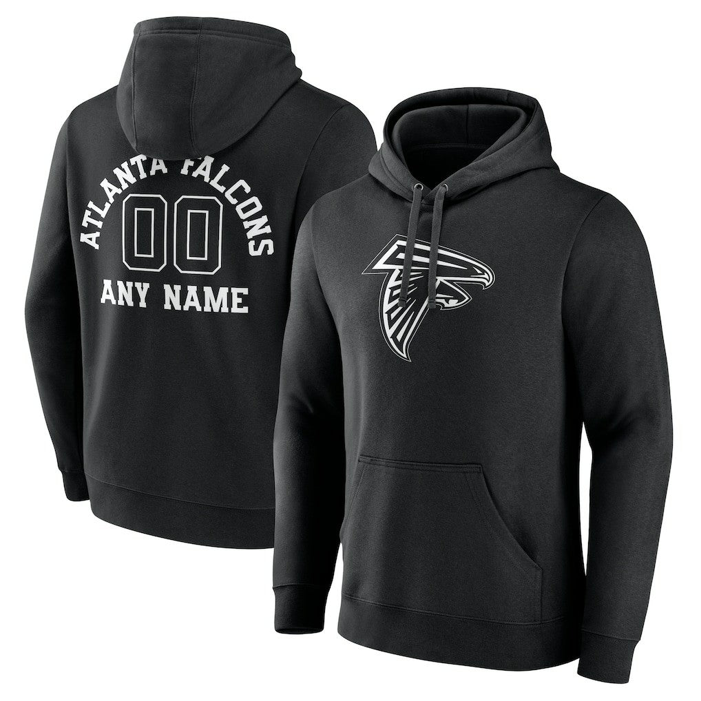 Atlanta Falcons Personalized Name & Number Pullover Hoodie - Black online