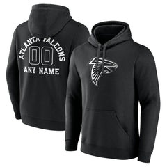 Atlanta Falcons Personalized Name & Number Pullover Hoodie - Black online