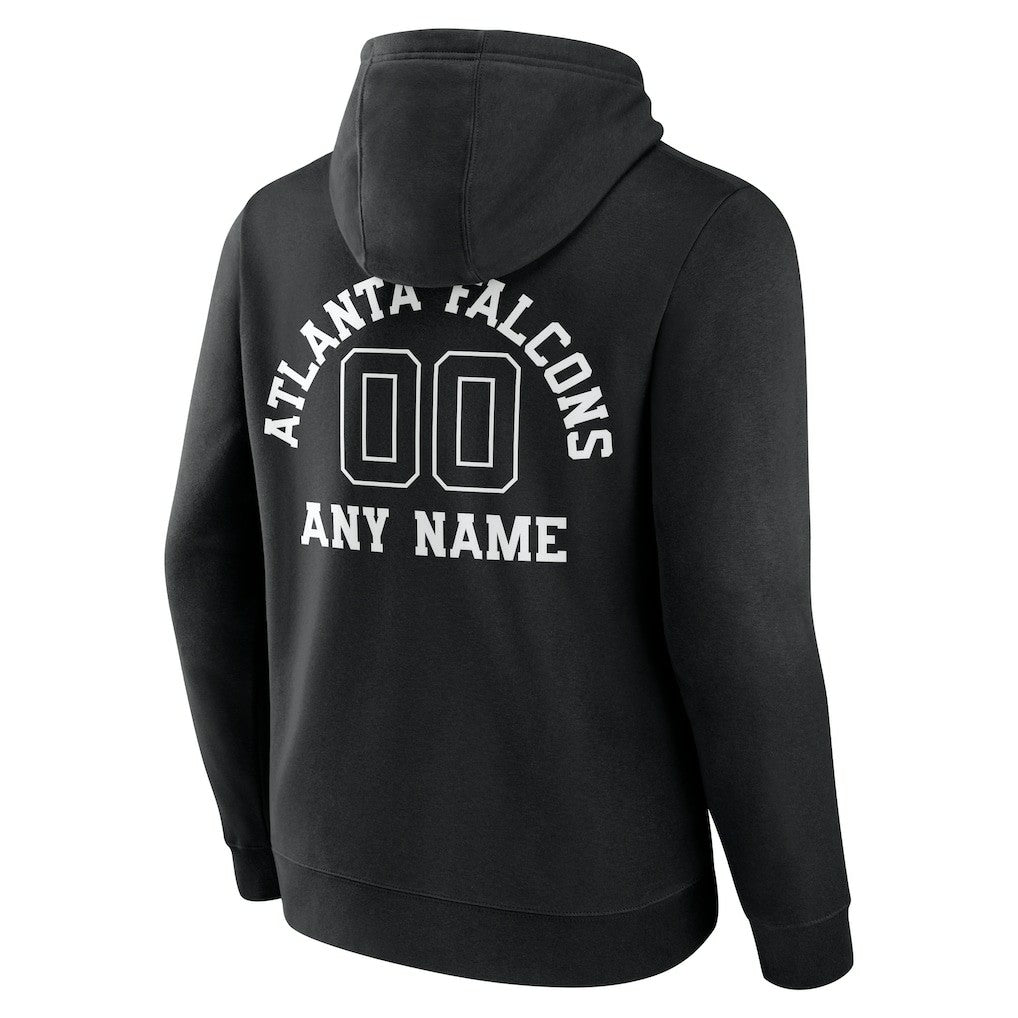 Atlanta Falcons Personalized Name & Number Pullover Hoodie - Black online