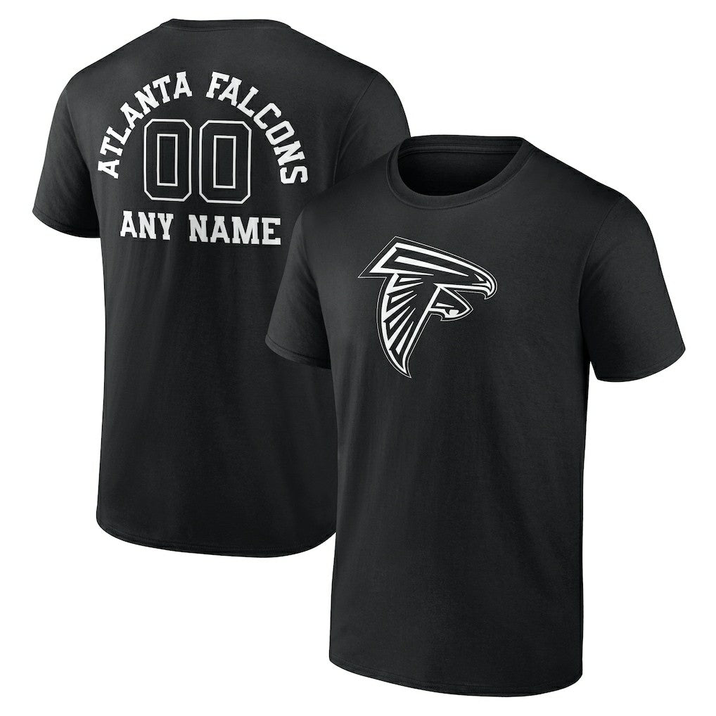Atlanta Falcons Personalized Name & Number Monochrome T-Shirt - Black discount