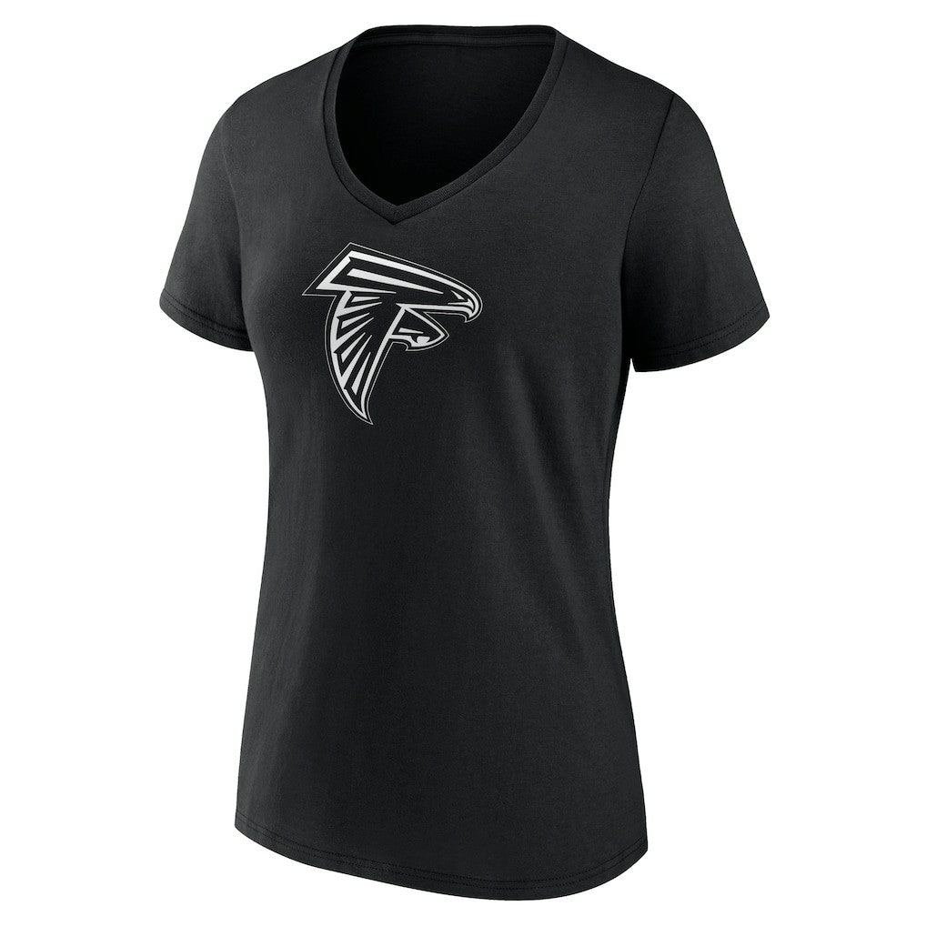 Atlanta Falcons Women's Personalized Name & Number Monochrome V-Neck T-Shirt - Black sale