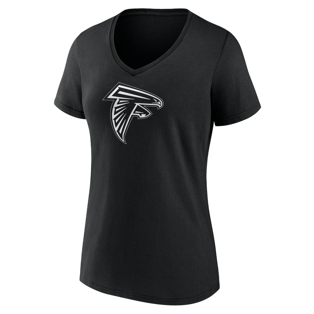 Atlanta Falcons Women's Personalized Name & Number Monochrome V-Neck T-Shirt - Black sale