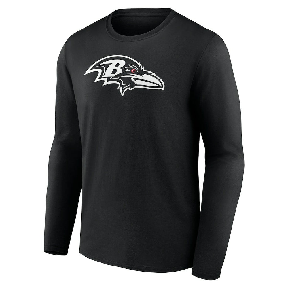 Baltimore Ravens Personalized Name & Number Monochrome Long Sleeve T-Shirt - Black for sale