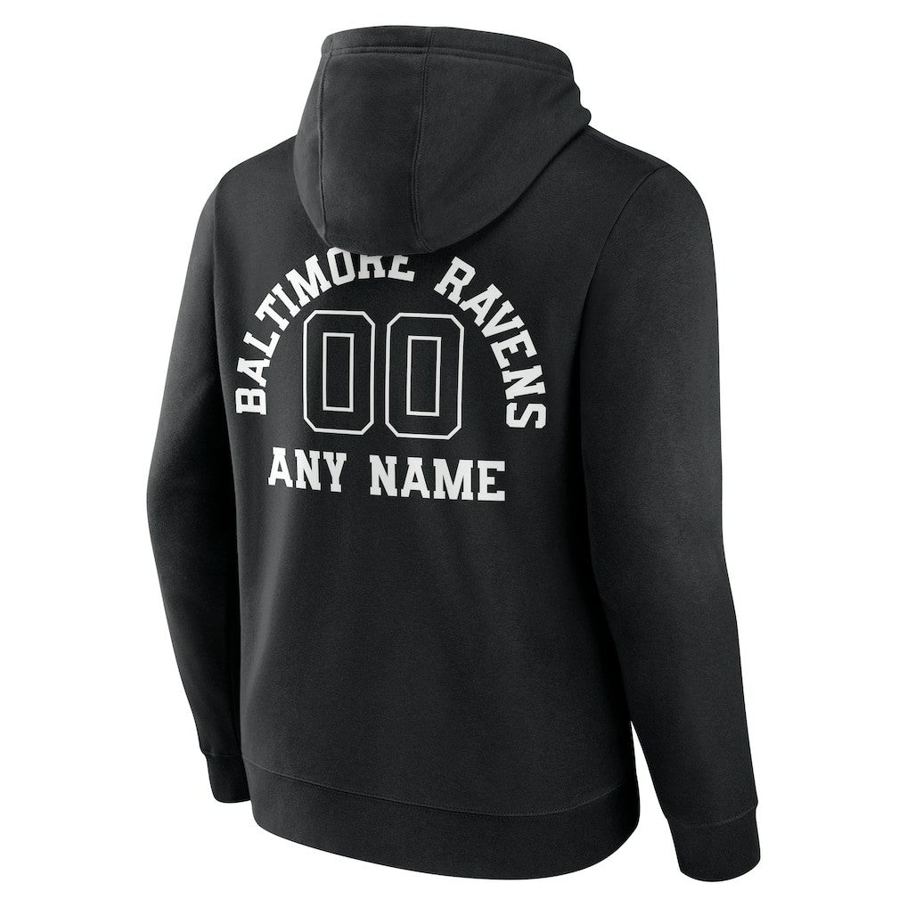 Baltimore Ravens Personalized Name & Number Pullover Hoodie - Black online