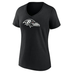Baltimore Ravens Women's Personalized Name & Number Monochrome V-Neck T-Shirt - Black sale