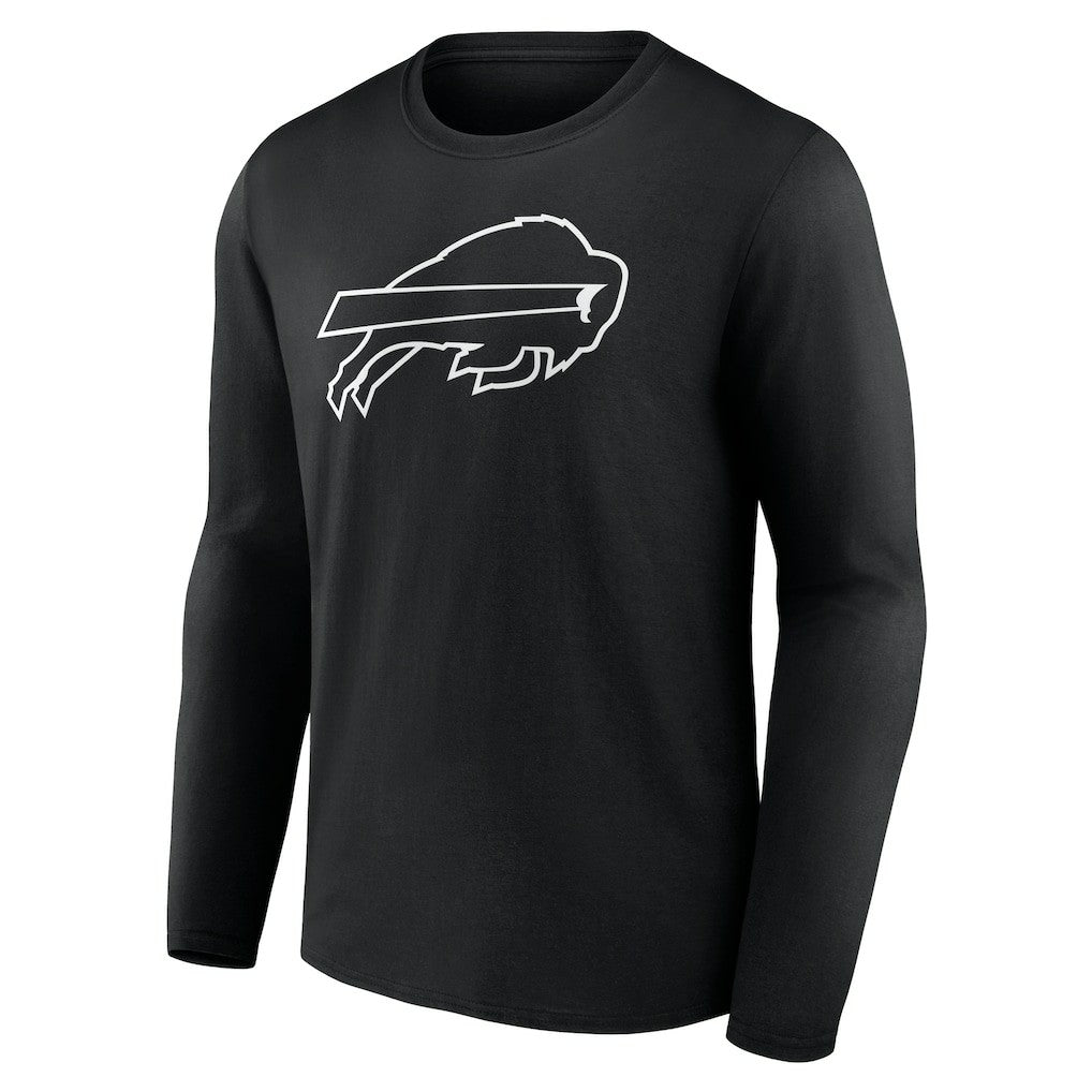 Buffalo Bills Personalized Name & Number Monochrome Long Sleeve T-Shirt - Black online
