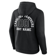 Carolina Panthers Personalized Name & Number Pullover Hoodie - Black discount