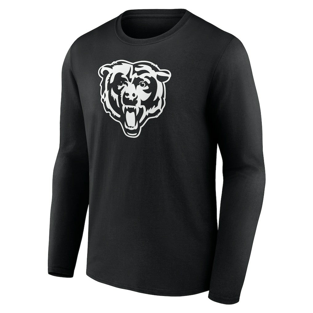 Chicago Bears Personalized Name & Number Monochrome Long Sleeve T-Shirt - Black sale