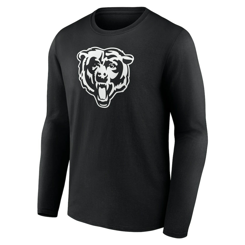 Chicago Bears Personalized Name & Number Monochrome Long Sleeve T-Shirt - Black sale