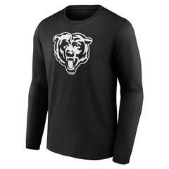 Chicago Bears Personalized Name & Number Monochrome Long Sleeve T-Shirt - Black sale