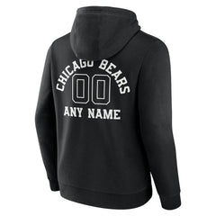 Chicago Bears Personalized Name & Number Pullover Hoodie - Black on sale