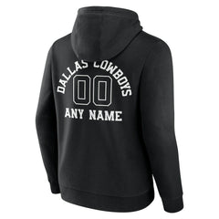 Dallas Cowboys Personalized Name & Number Pullover Hoodie - Black discount