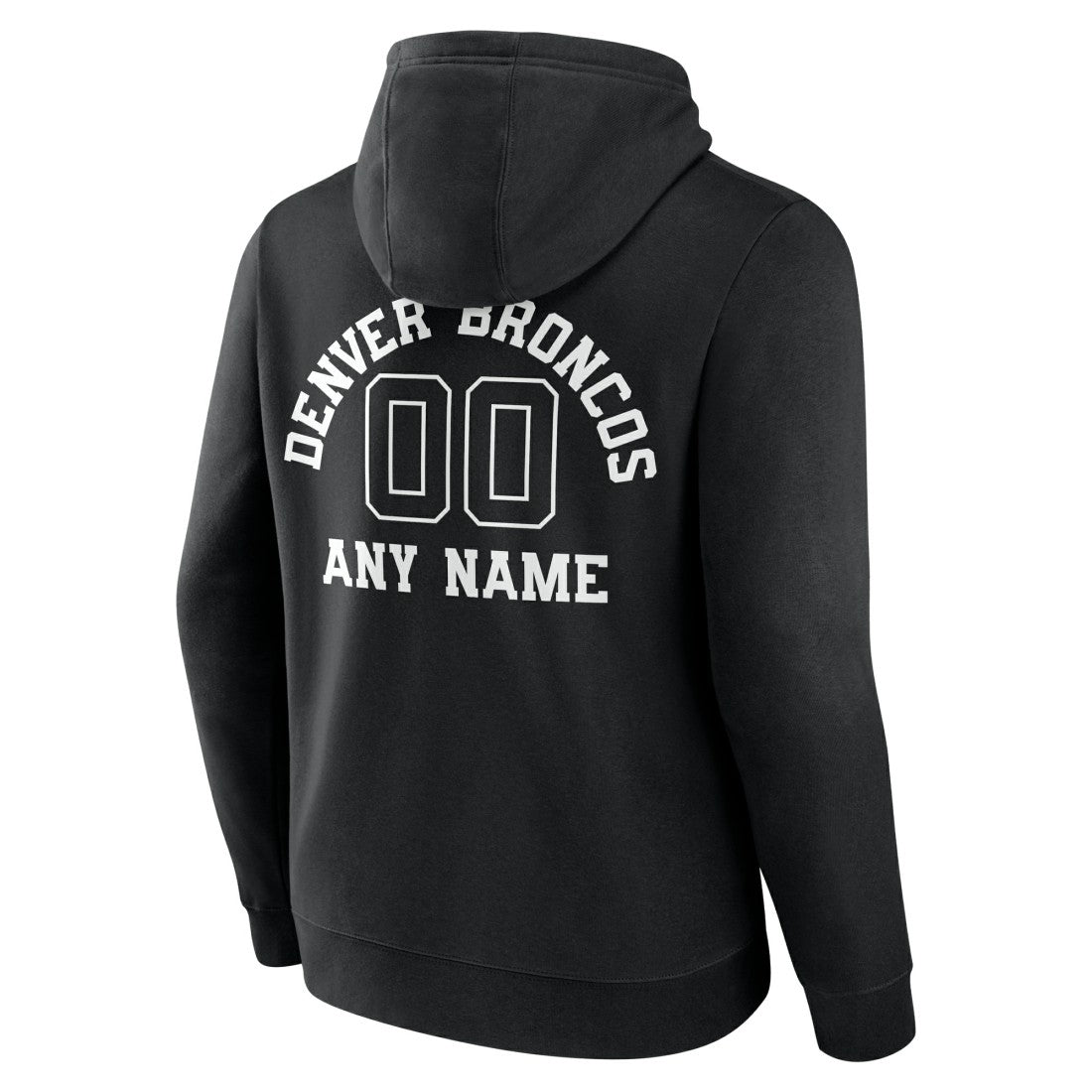 Denver Broncos Personalized Name & Number Pullover Hoodie - Black cheap