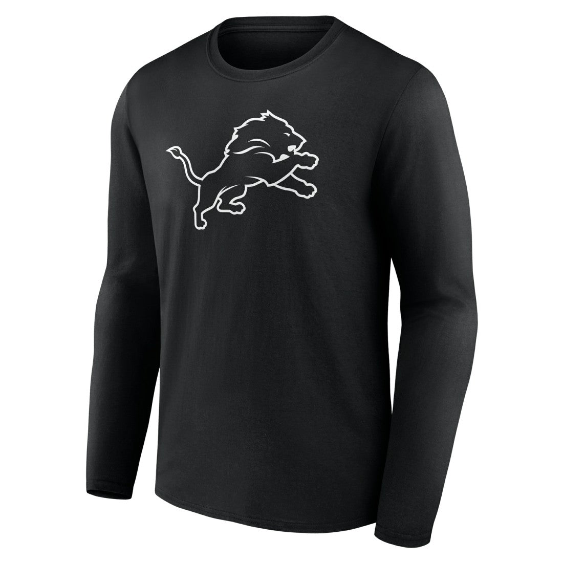 Detroit Lions Personalized Name & Number Monochrome Long Sleeve T-Shirt - Black sale