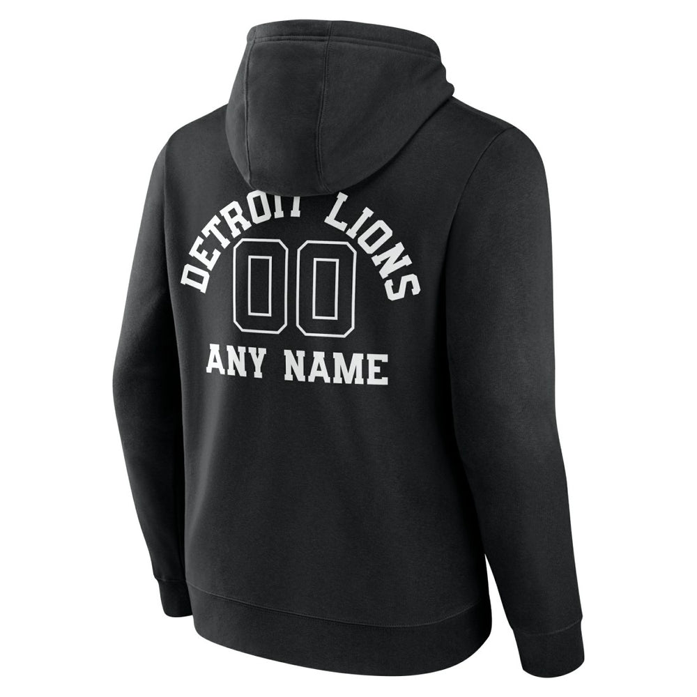 Detroit Lions Personalized Name & Number Pullover Hoodie - Black outlet