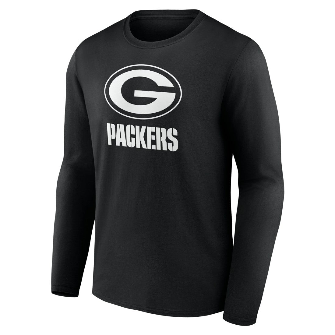Green Bay Packers Personalized Name & Number Monochrome Long Sleeve T-Shirt - Black online