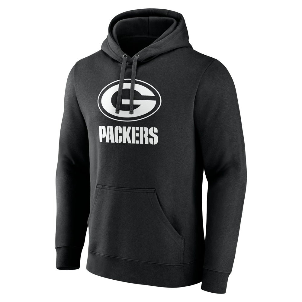 Green Bay Packers Personalized Name & Number Pullover Hoodie - Black cheap