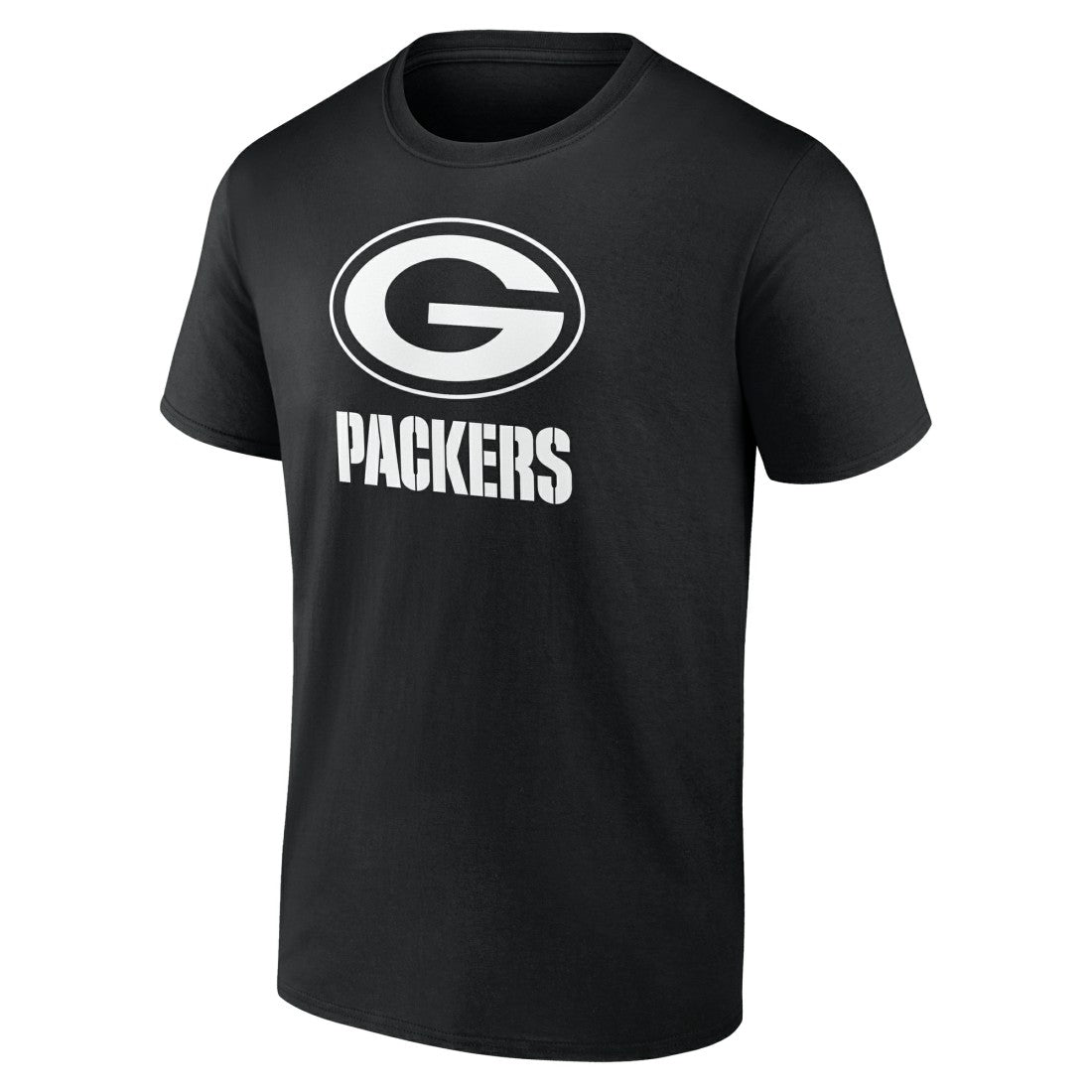 Green Bay Packers Personalized Name & Number Monochrome T-Shirt - Black for sale