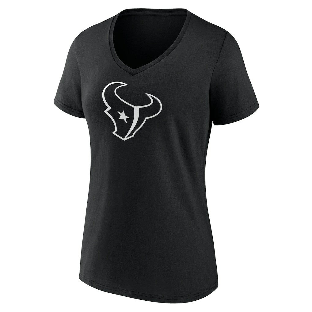 Houston Texans Women's Personalized Name & Number Monochrome V-Neck T-Shirt - Black online