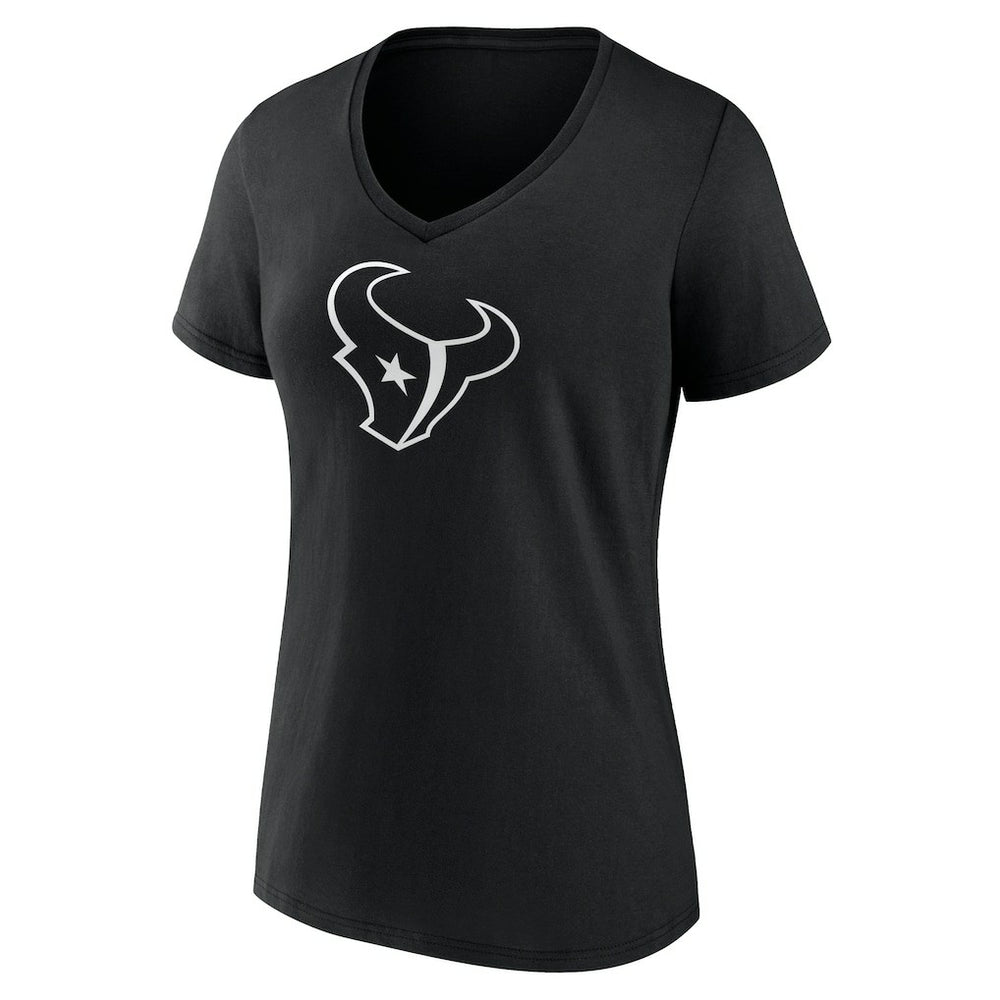 Houston Texans Women's Personalized Name & Number Monochrome V-Neck T-Shirt - Black online