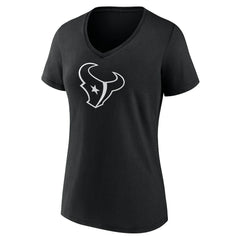 Houston Texans Women's Personalized Name & Number Monochrome V-Neck T-Shirt - Black online