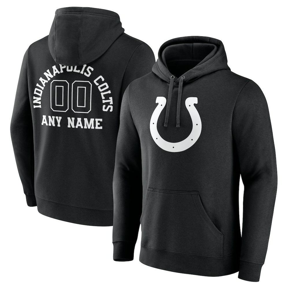 Indianapolis Colts Personalized Name & Number Pullover Hoodie - Black discount