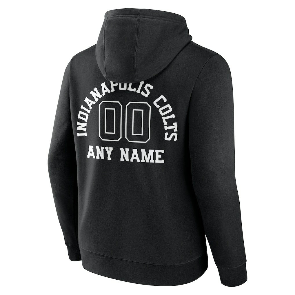 Indianapolis Colts Personalized Name & Number Pullover Hoodie - Black discount