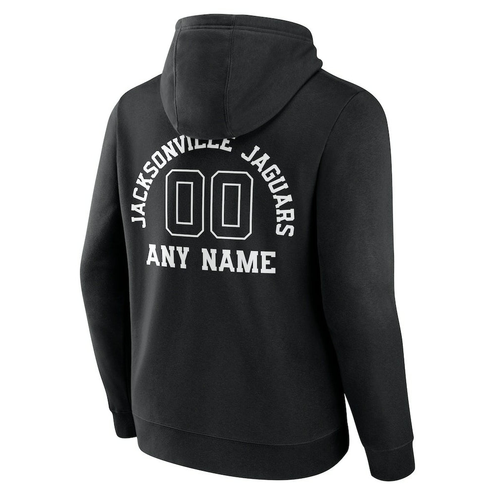 Jacksonville Jaguars Personalized Name & Number Pullover Hoodie - Black discount