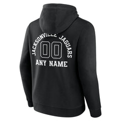Jacksonville Jaguars Personalized Name & Number Pullover Hoodie - Black discount