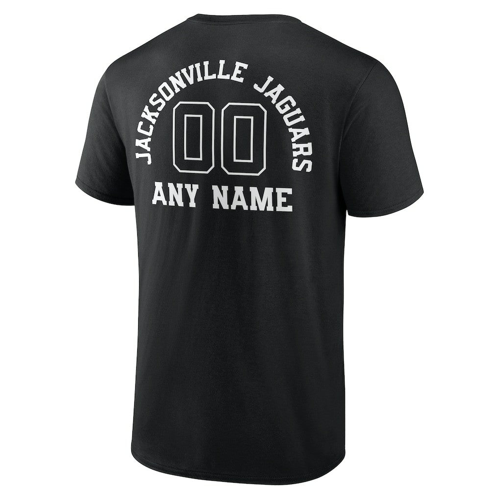 Jacksonville Jaguars Personalized Name & Number Monochrome T-Shirt - Black online