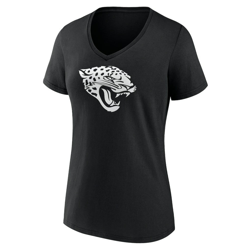 Jacksonville Jaguars Women's Personalized Name & Number Monochrome V-Neck T-Shirt - Black online