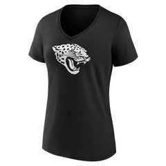 Jacksonville Jaguars Women's Personalized Name & Number Monochrome V-Neck T-Shirt - Black online